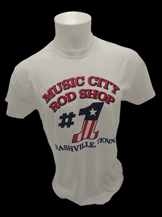 Music City Rod Shop Classic White T-Shirt